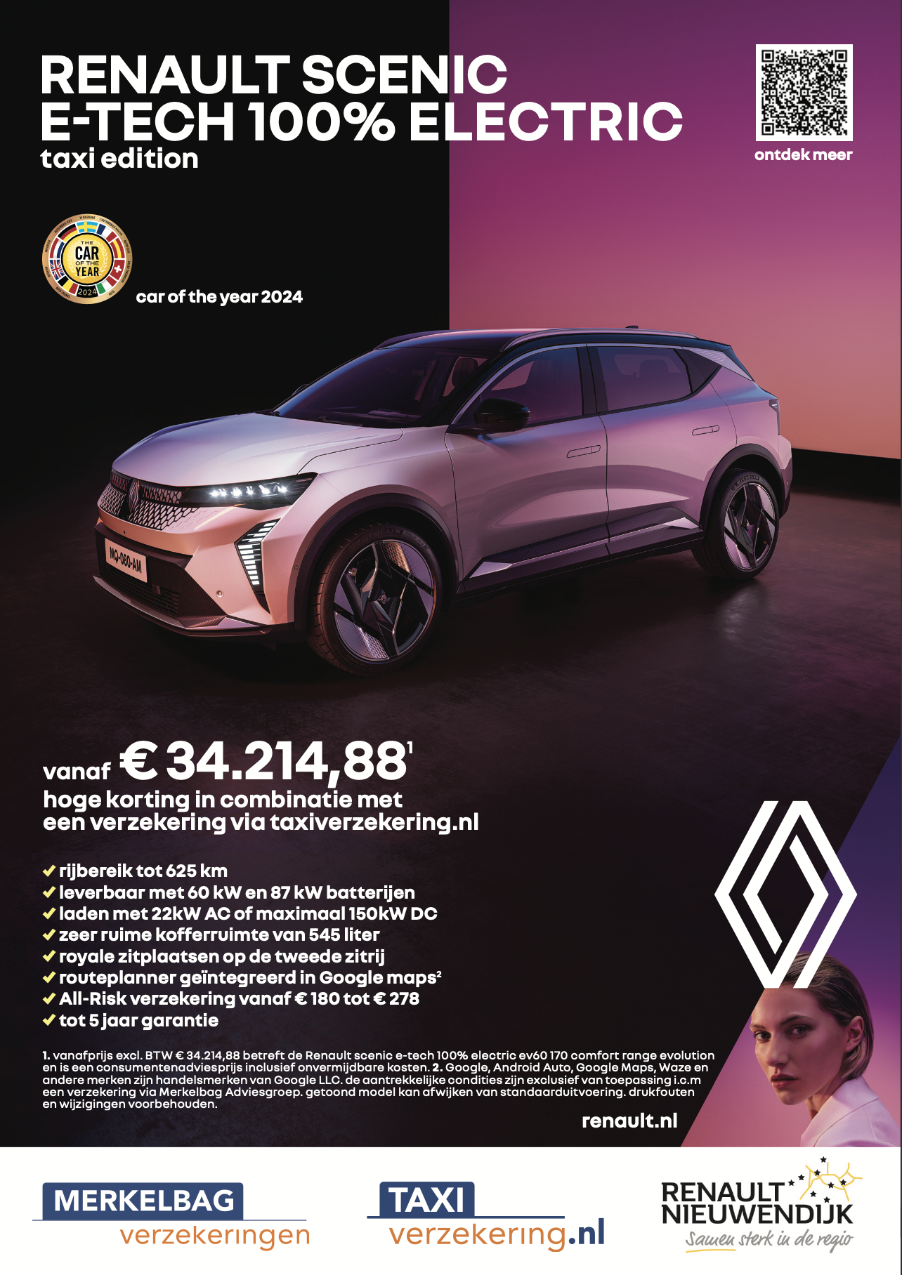 RENAULT SCENIC E-TECH 100% ELECTRIC TAXI EDITION